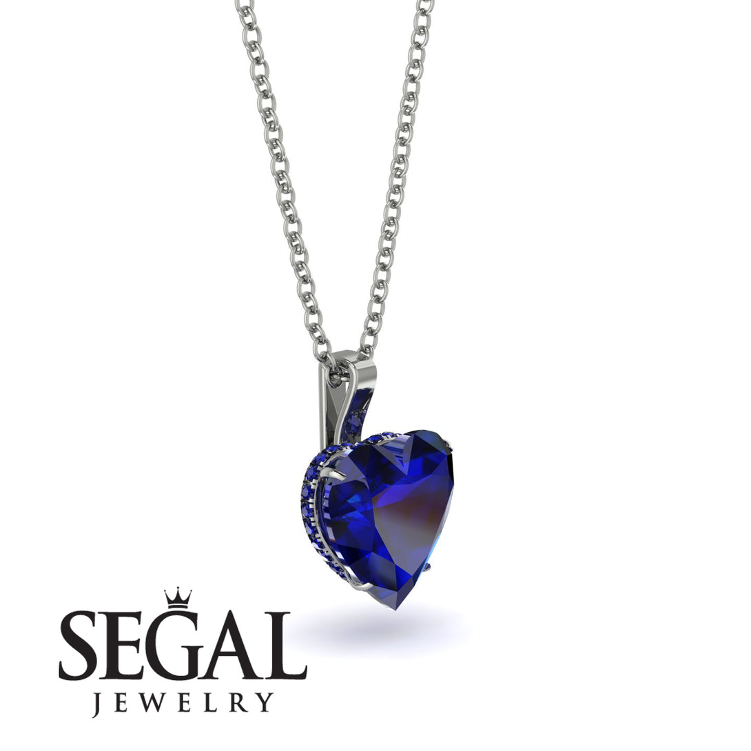 Heart Sapphire Necklace - Noelle No. 75