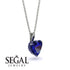 Heart Sapphire Necklace - Noelle No. 75