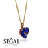 Heart Sapphire Necklace - Noelle No. 58