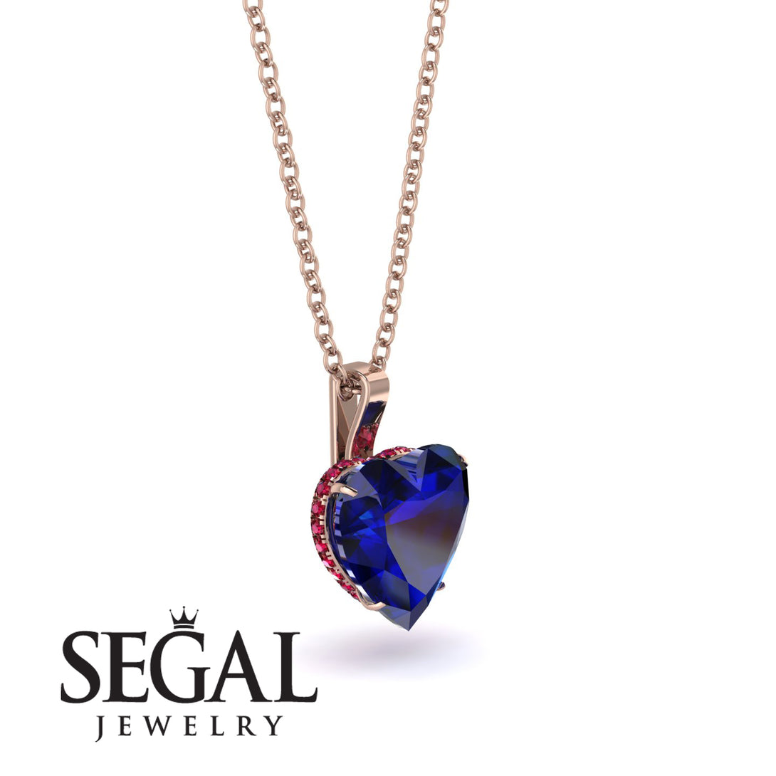 Heart Sapphire Necklace - Noelle No. 59