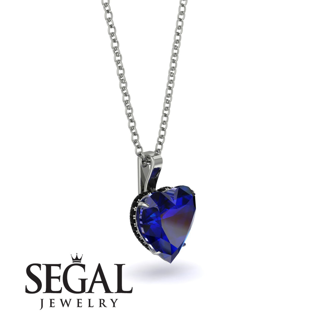 Heart Sapphire Necklace - Noelle No. 45