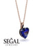 Heart Sapphire Necklace - Noelle No. 44
