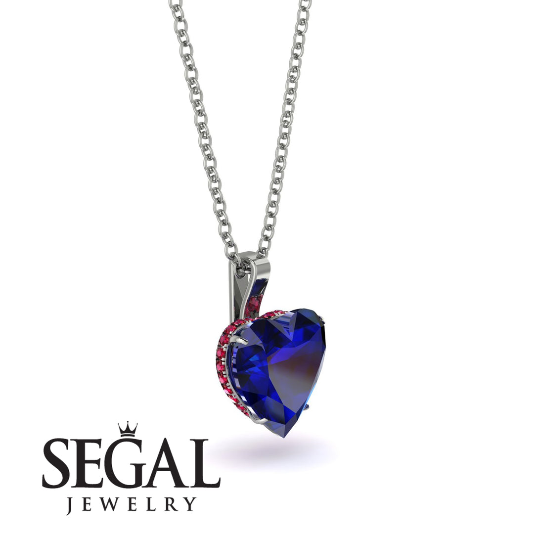 Heart Sapphire Necklace - Noelle No. 60