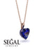Heart Sapphire Necklace - Noelle No. 74