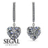 Heart Diamond Earrings - Noelle No. 3