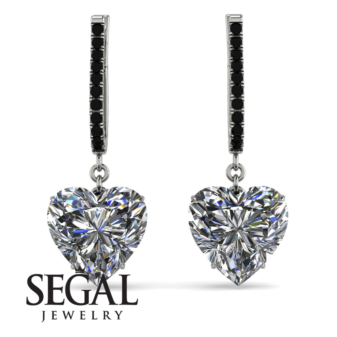Heart Diamond Earrings - Noelle No. 33