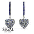 Heart Diamond Earrings - Noelle No. 63