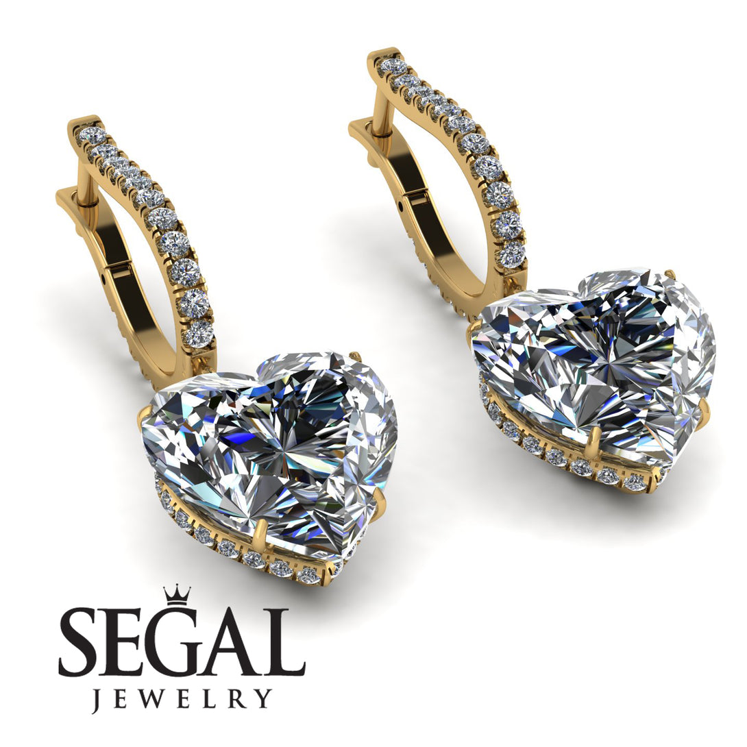 Heart Diamond Earrings - Noelle No. 1