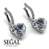 Heart Diamond Earrings - Noelle No. 3