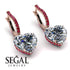 Heart Diamond Earrings - Noelle No. 47