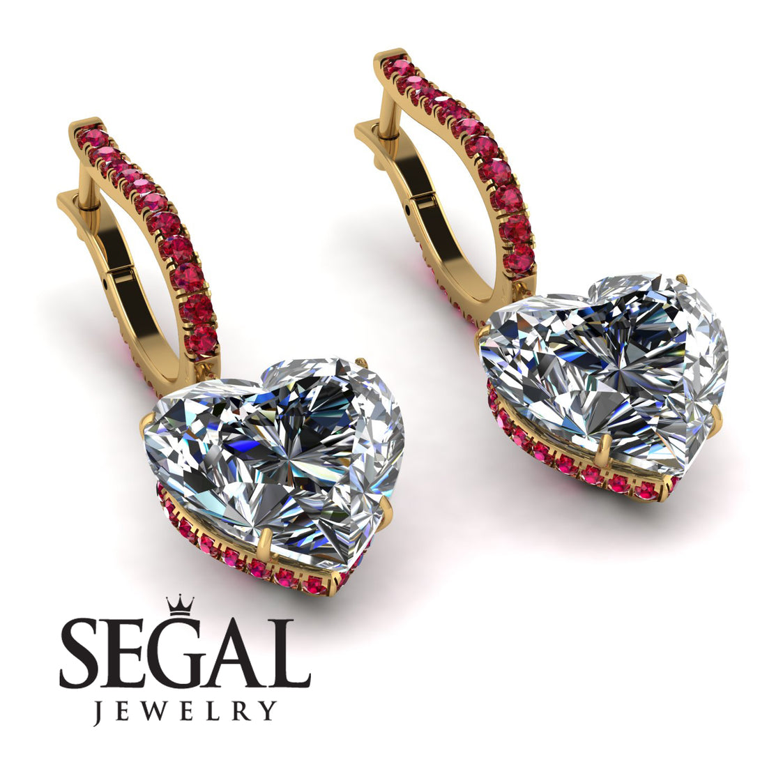 Heart Diamond Earrings - Noelle No. 46