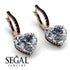 Heart Diamond Earrings - Noelle No. 32