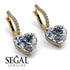 Heart Diamond Earrings - Noelle No. 1