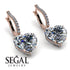 Heart Diamond Earrings - Noelle No. 2