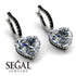 Heart Diamond Earrings - Noelle No. 33
