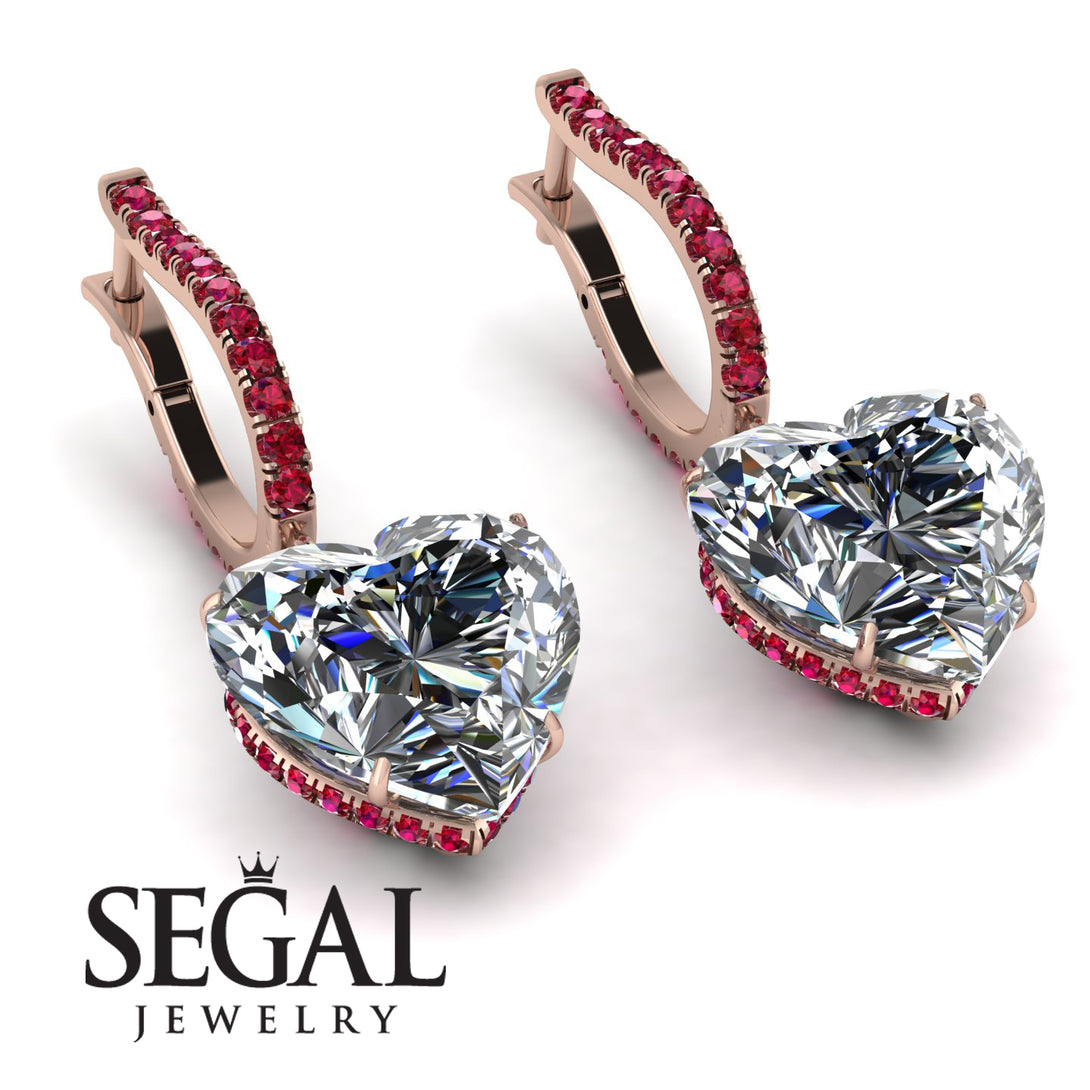 Heart Diamond Earrings - Noelle No. 47
