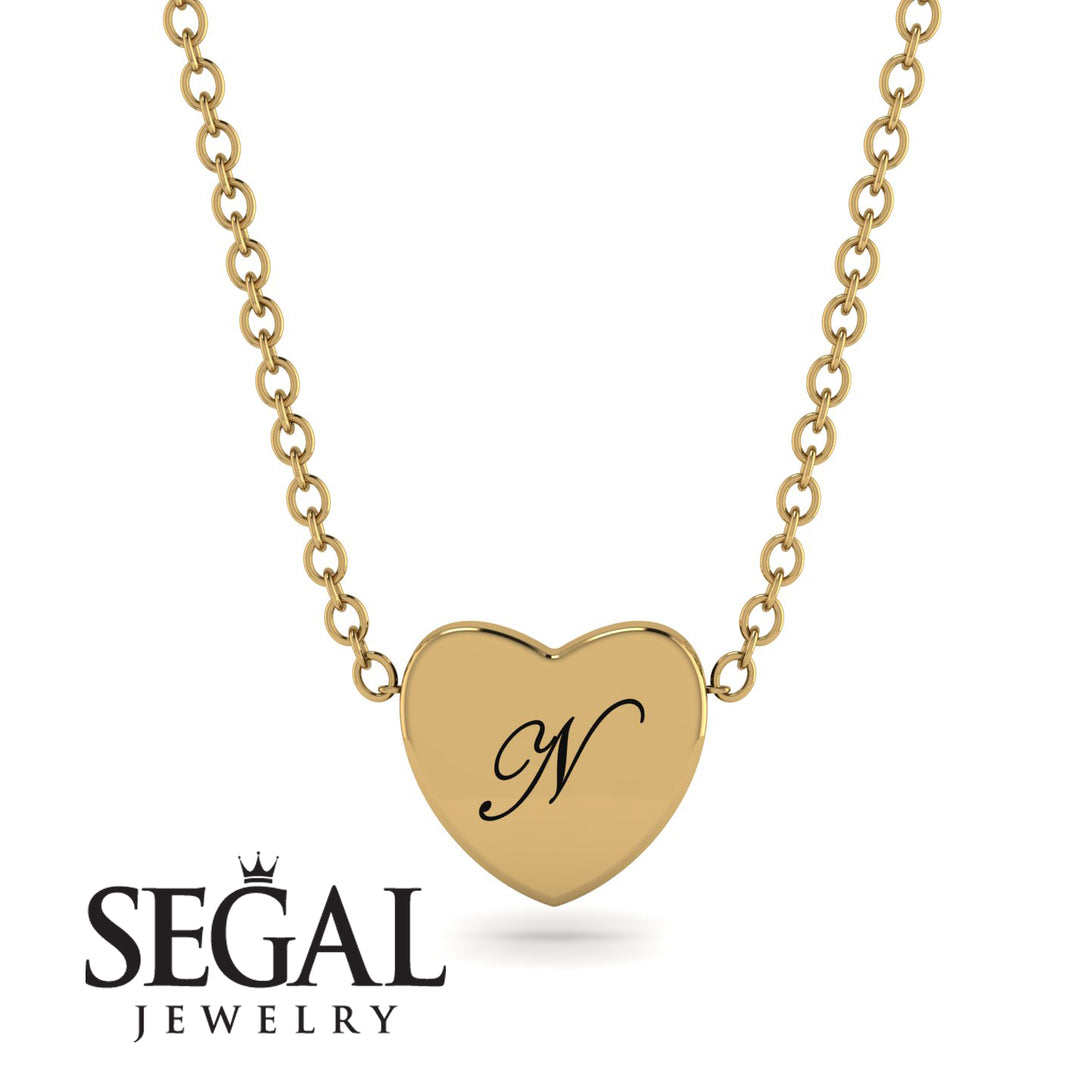 Heart Initial Necklace - Emory No. 1