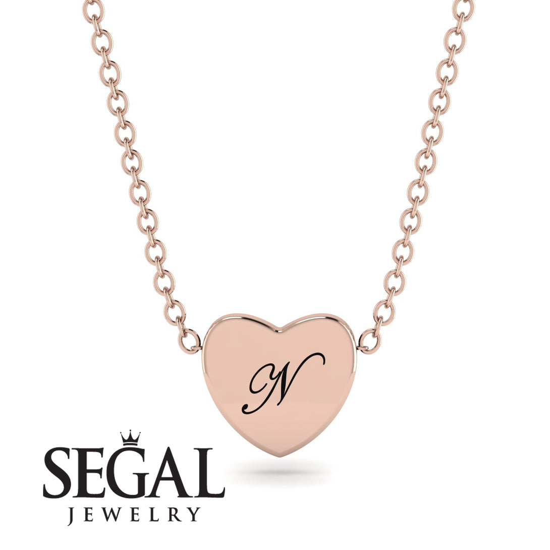 Heart Initial Necklace - Emory No. 2