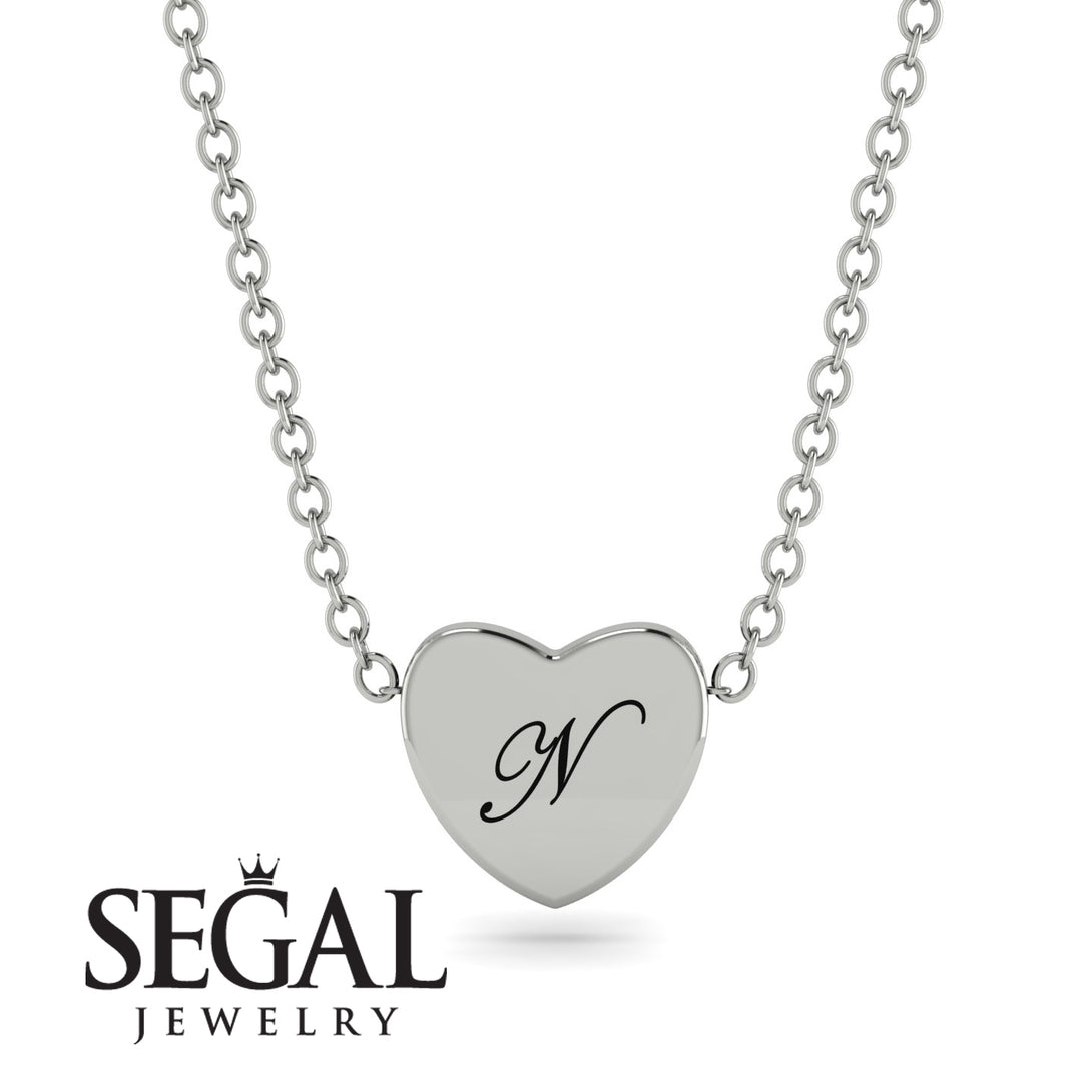 Heart Initial Necklace - Emory No. 3