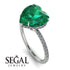 Heart Shape Emerald Ring - Noelle No. 6