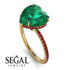 Heart Shape Emerald Ring - Noelle No. 49