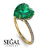 Heart Shape Emerald Ring - Noelle No. 4