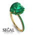 Heart Shape Emerald Ring - Noelle No. 19