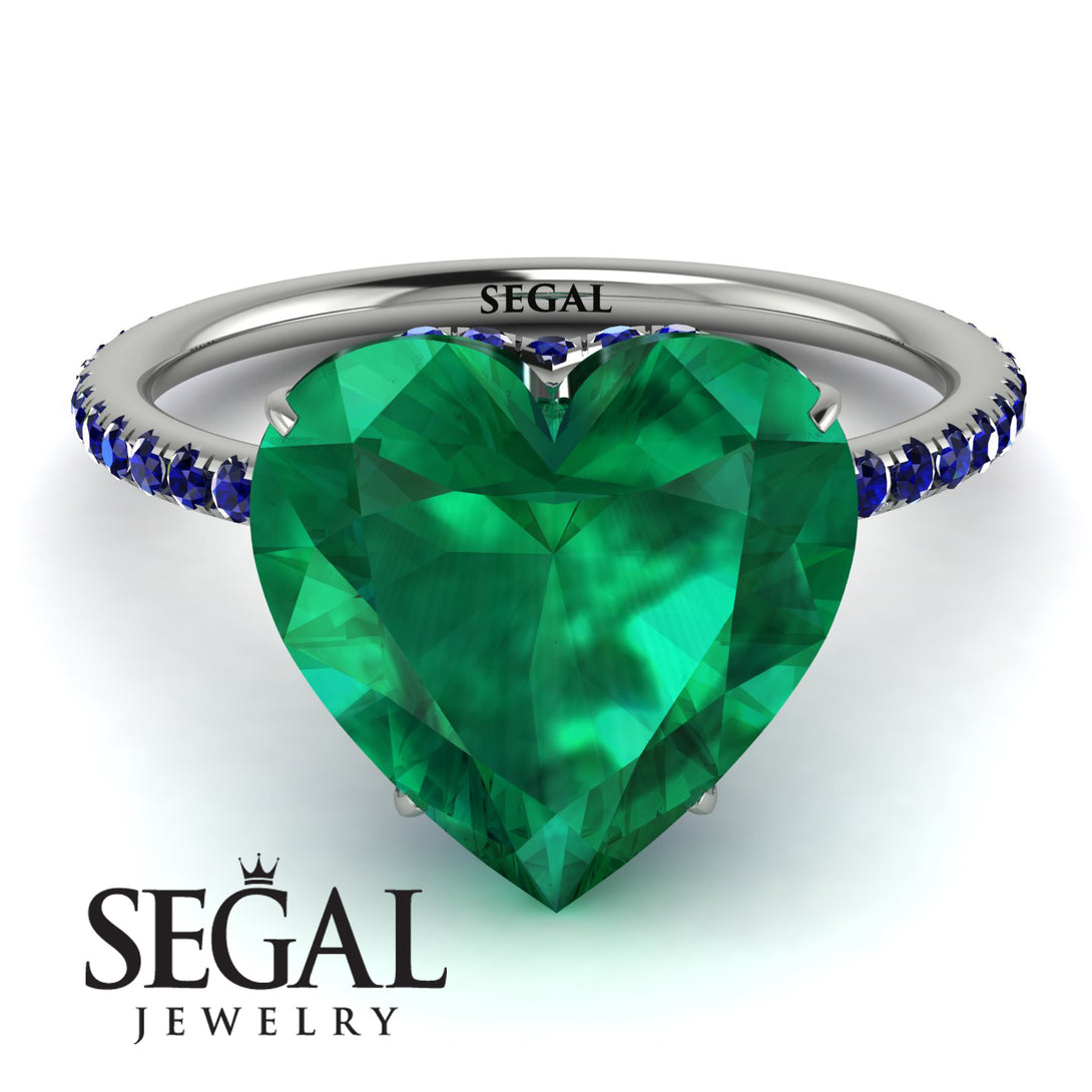 Heart Shape Emerald Ring - Noelle No. 66