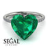 Heart Shape Emerald Ring - Noelle No. 6