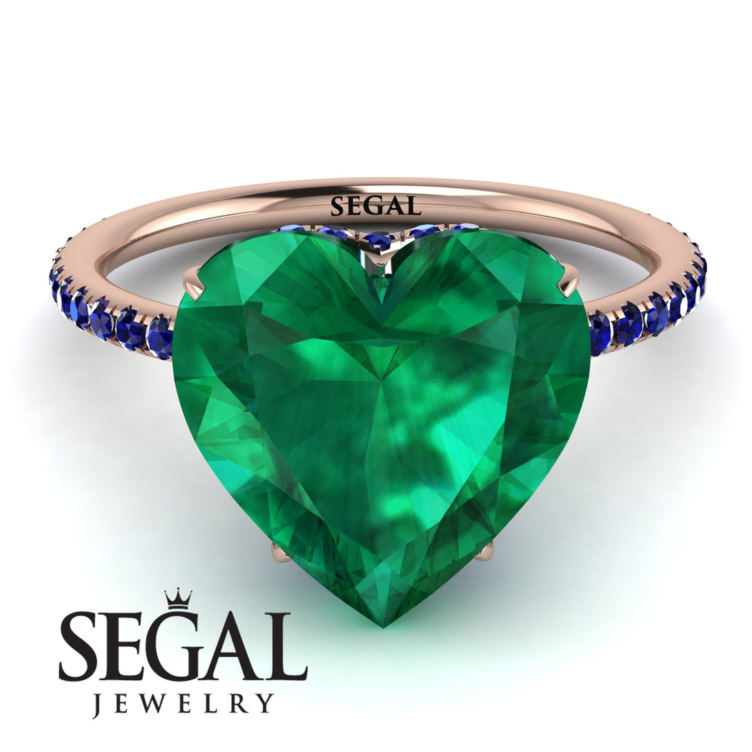 Heart Shape Emerald Ring - Noelle No. 65