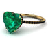 Heart Shape Emerald Ring - Noelle No. 34