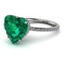 Heart Shape Emerald Ring - Noelle No. 6