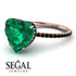 Heart Shape Emerald Ring - Noelle No. 35