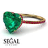 Heart Shape Emerald Ring - Noelle No. 49