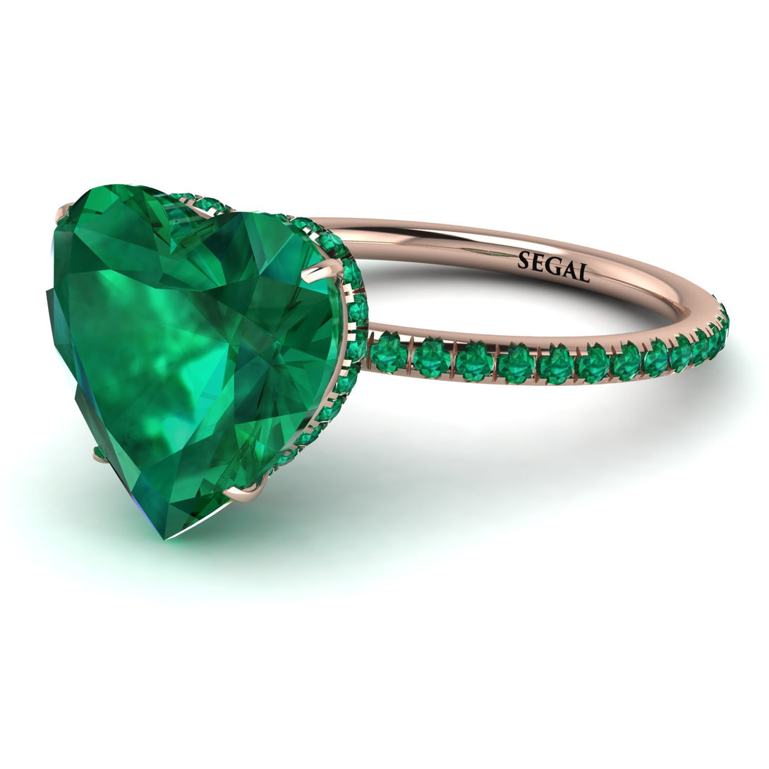 Heart Shape Emerald Ring - Noelle No. 20