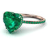 Heart Shape Emerald Ring - Noelle No. 20