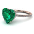 Heart Shape Emerald Ring - Noelle No. 5