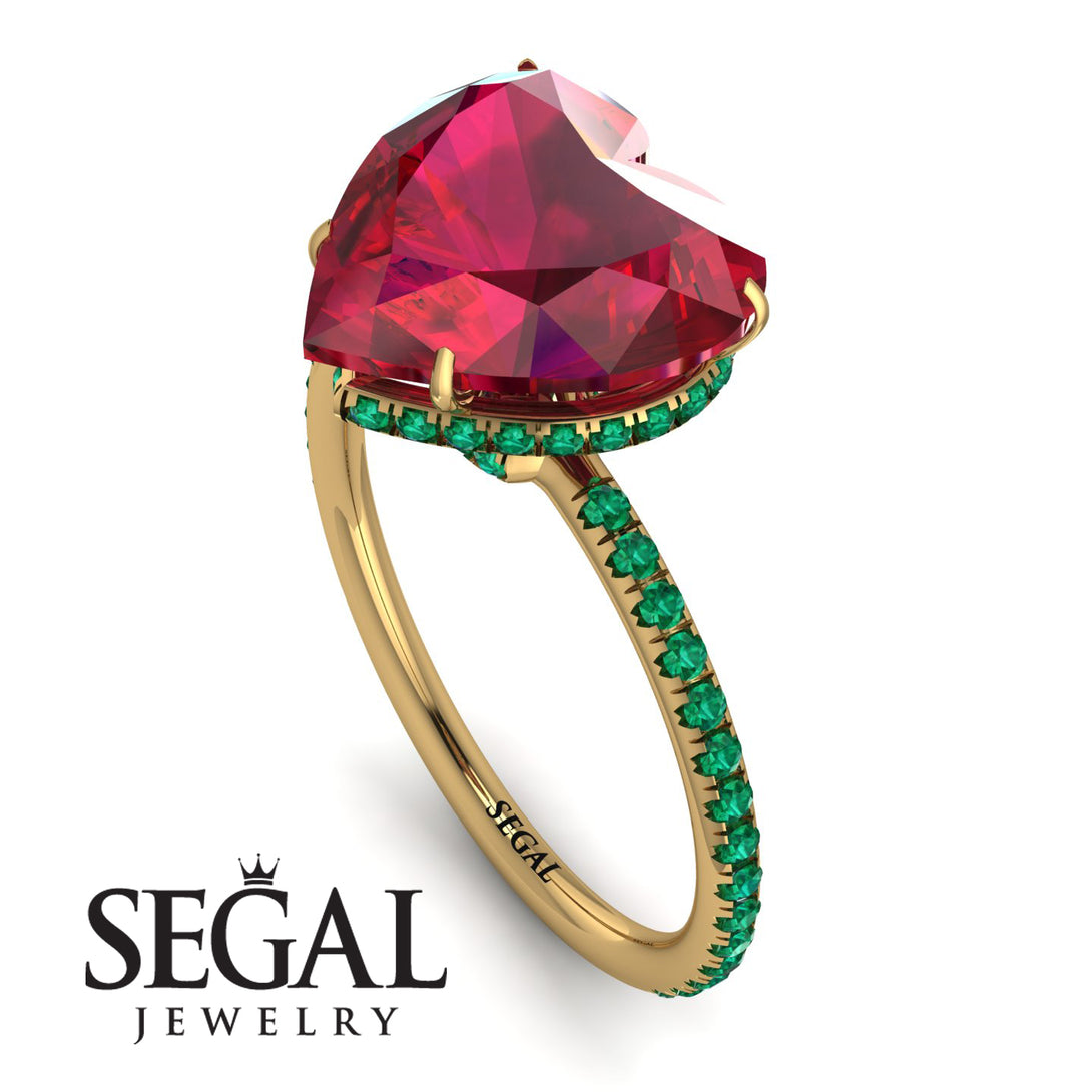 Heart Shape Ruby Ring - Noelle No. 25