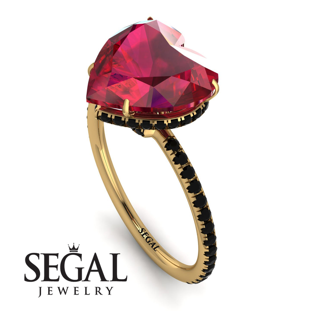 Heart Shape Ruby Ring - Noelle No. 40