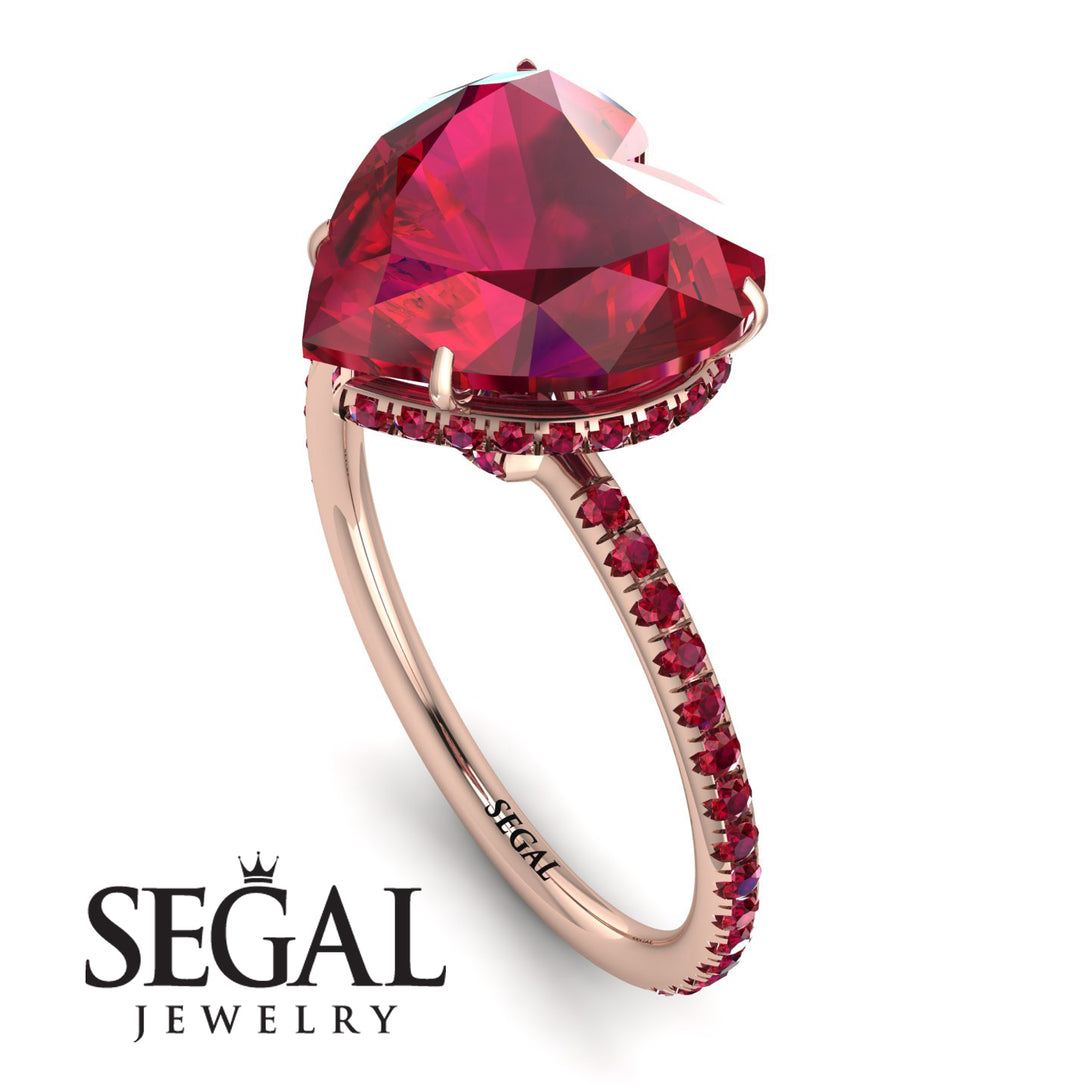 Heart Shape Ruby Ring - Noelle No. 56