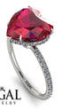 Heart Shape Ruby Ring - Noelle No. 12