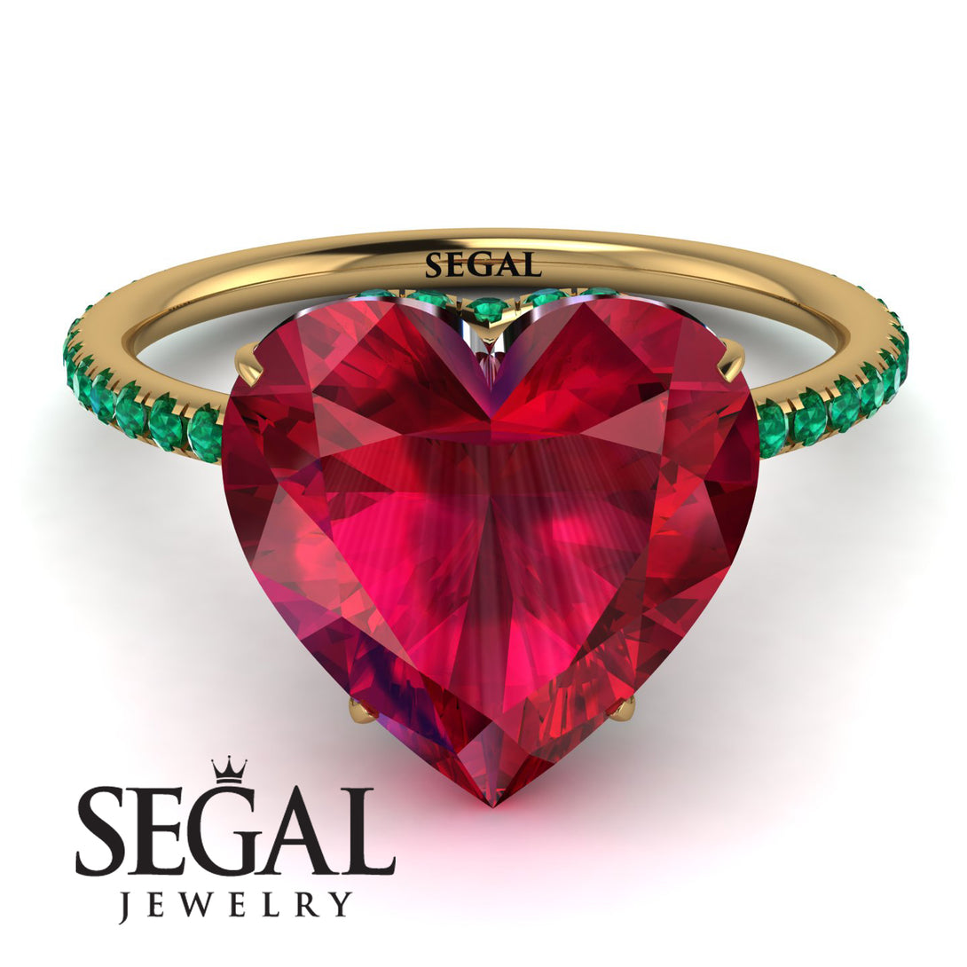 Heart Shape Ruby Ring - Noelle No. 25