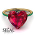 Heart Shape Ruby Ring - Noelle No. 25