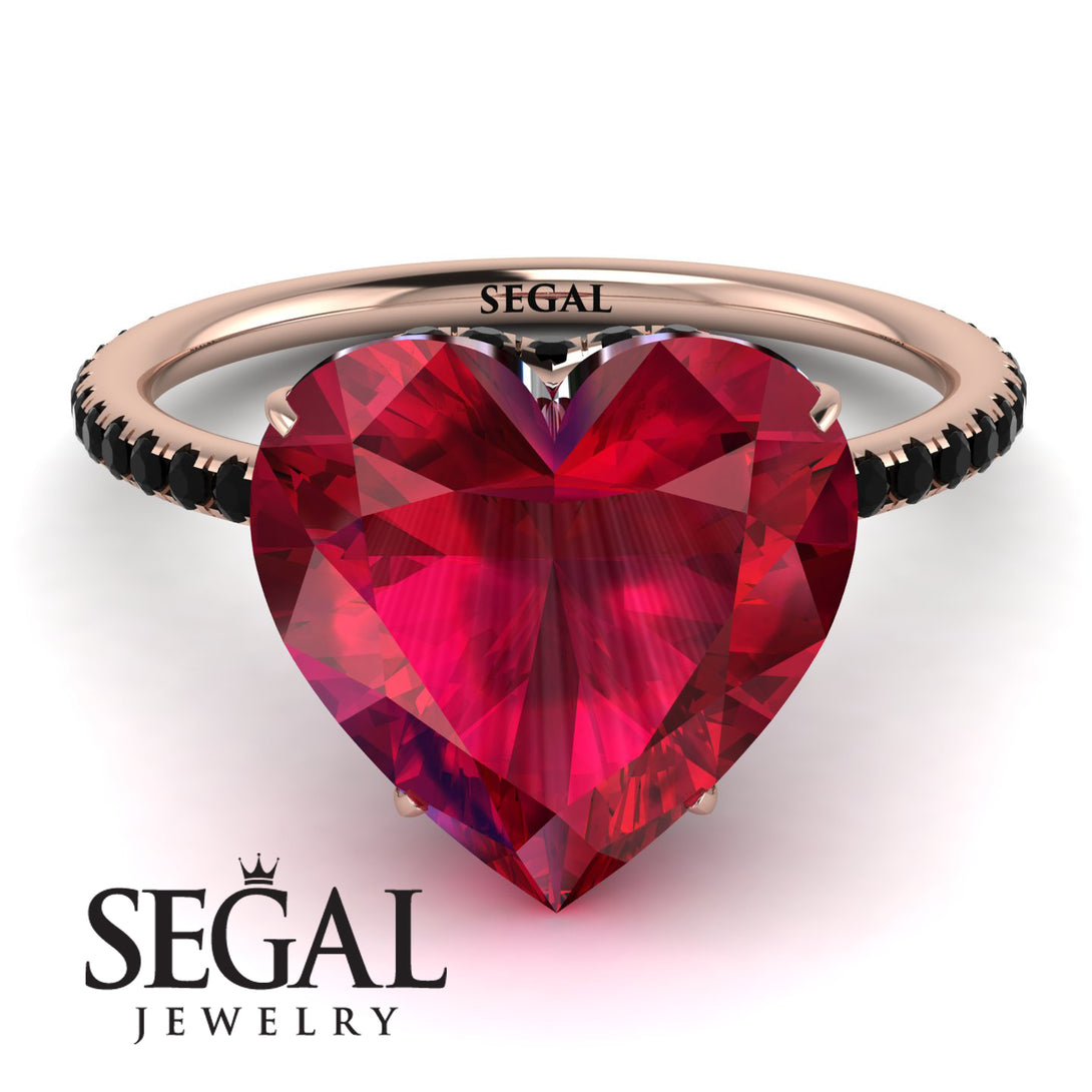 Heart Shape Ruby Ring - Noelle No. 41