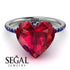 Heart Shape Ruby Ring - Noelle No. 72