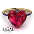 Heart Shape Ruby Ring - Noelle No. 70