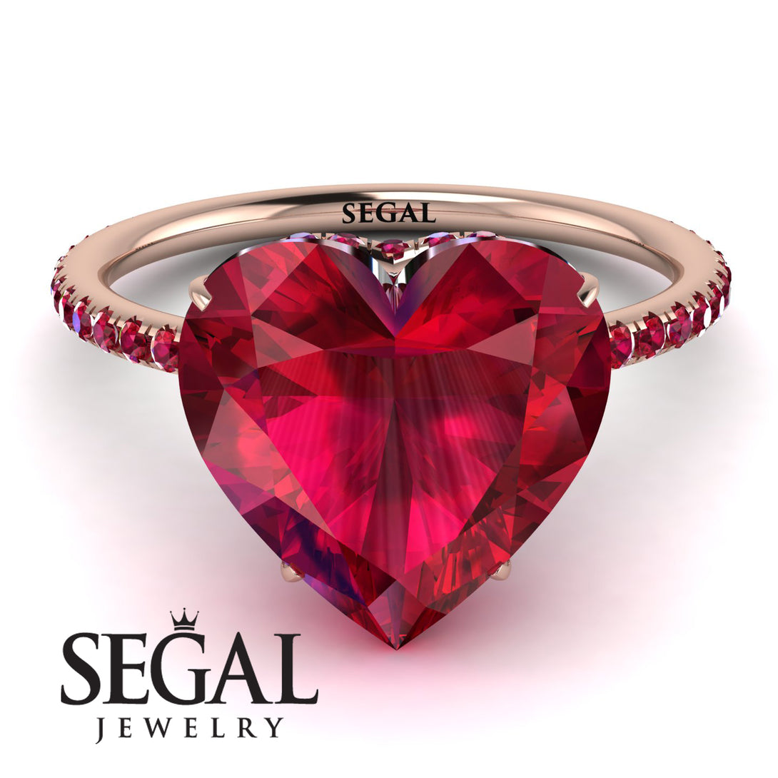 Heart Shape Ruby Ring - Noelle No. 56