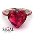 Heart Shape Ruby Ring - Noelle No. 56