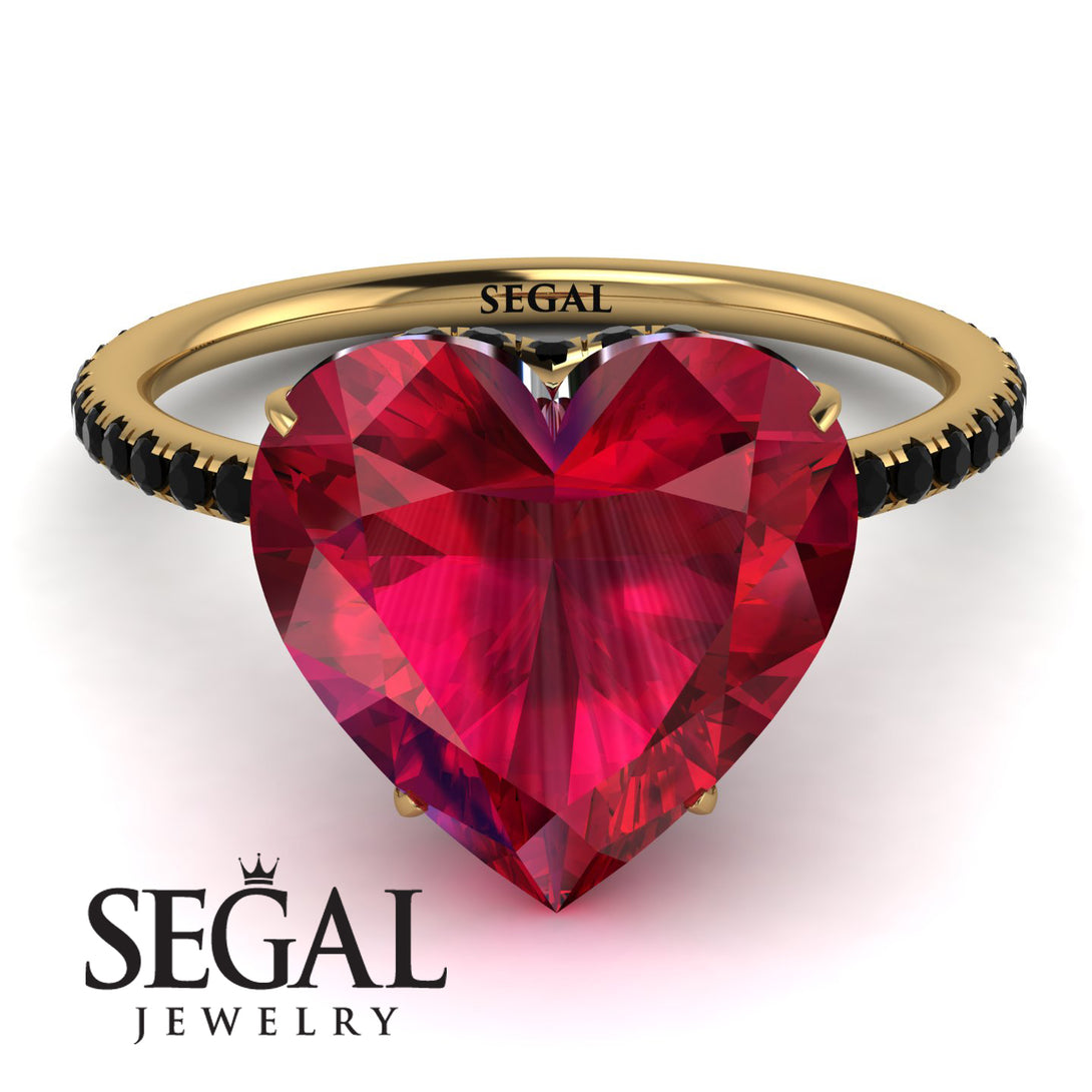 Heart Shape Ruby Ring - Noelle No. 40