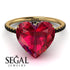 Heart Shape Ruby Ring - Noelle No. 40